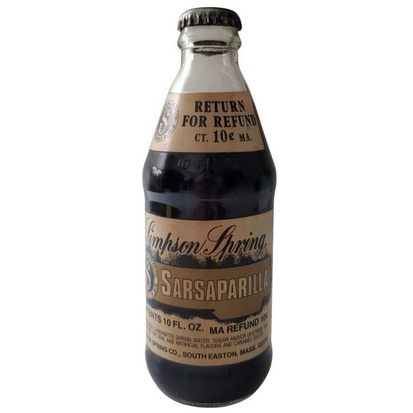 Vintage 1950s Simpson Spring Bottle Sarsaparilla Soda - Picture 2 of 13